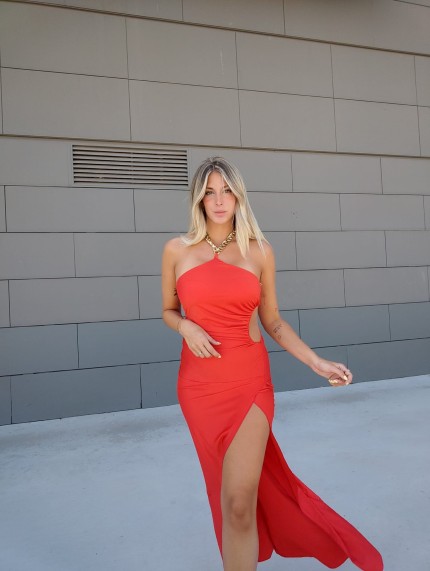 Vestido Martina Cadena Rojo