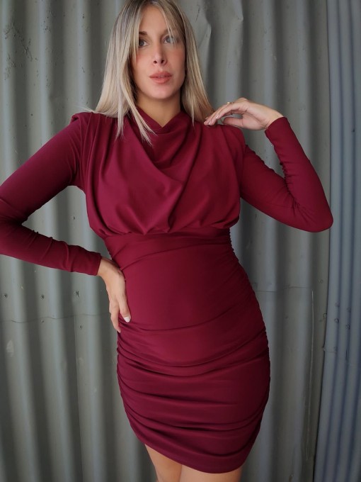 Vestido María Granate