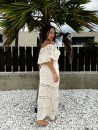 Vestido Menorca Crochet Beige
