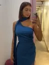 Vestido Sara Petróleo