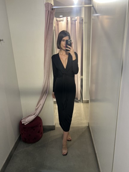 Vestido Lazada Negro