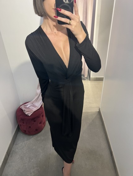 Vestido Lazada Negro