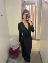 Vestido Lazada Negro