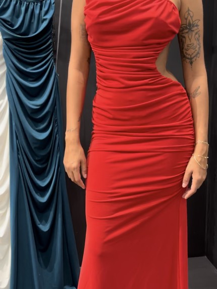 Vestido Asimétrico Rojo