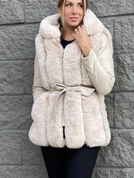 Chaqueta Pelo Beige