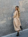 Gabardina Polipiel Beige