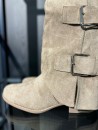 Botas Hebilla Beige