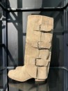 Botas Hebilla Beige