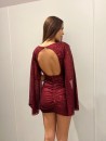 Vestido Camila Lentejuelas Granate