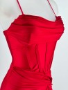 Vestido Kiara Nudo Rojo