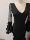 Vestido Flamenca Mangas Encaje Negro
