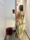 Vestido Velar Estampado Verde