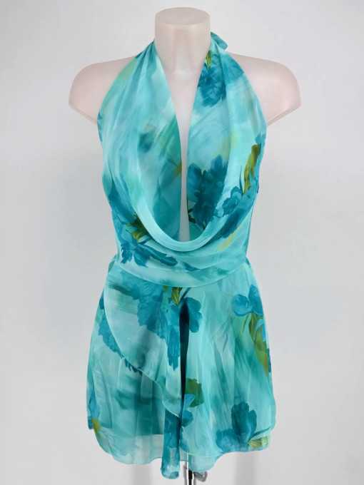 Vestido Tropical Turquesa
