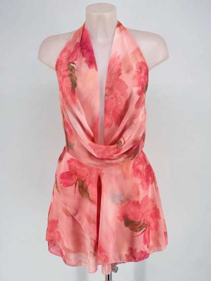 Vestido Tropical Salmon