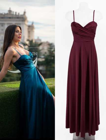 Vestido Clara Granate