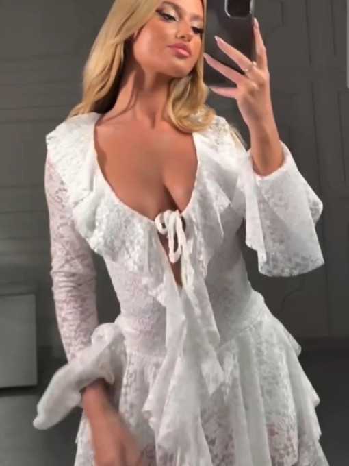 Mono Encaje Blanco