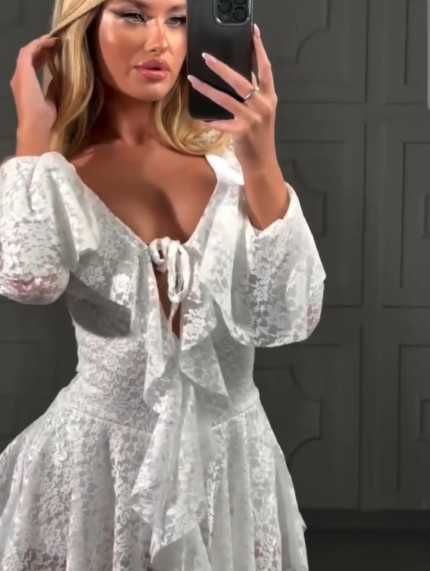 Mono Encaje Blanco