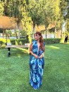 Vestido Velar estampado Azul