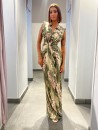 Vestido Velar Estampado Verde