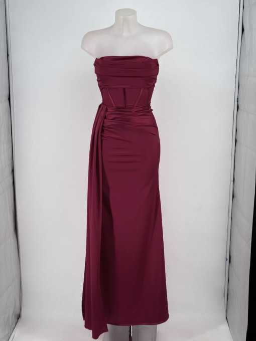Vestido Olalla Granate