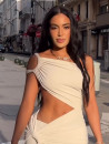 Vestido Violeta Beige ¡¡PREVENTA!!