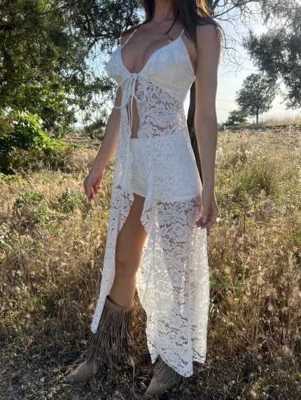 Conjunto Encaje Blanco