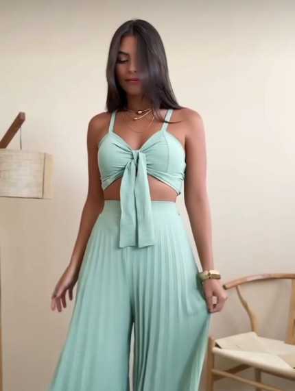 Conjunto Mango Turquesa