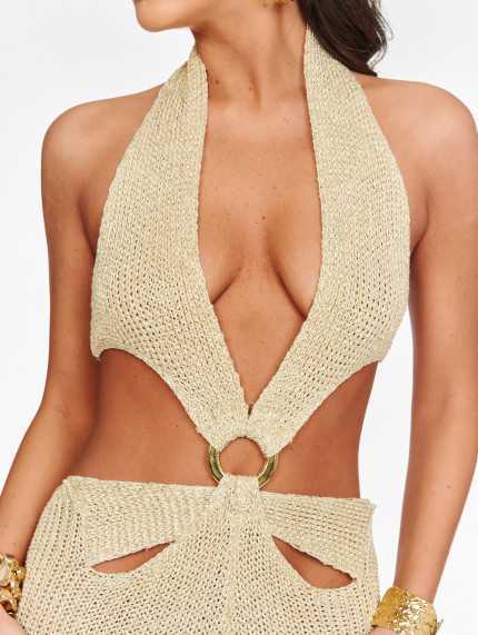Vestido Mykonos Dorado