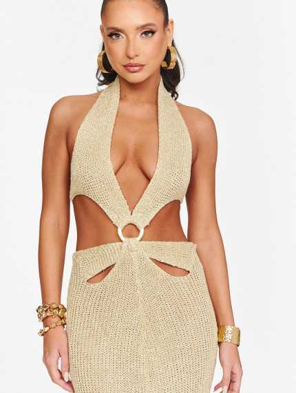 Vestido Mykonos Dorado