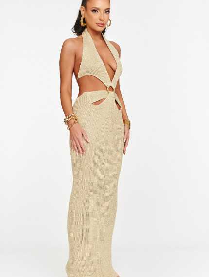 Vestido Mykonos Dorado