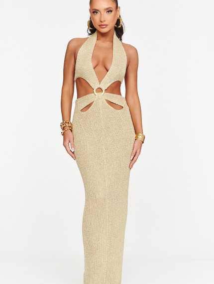 Vestido Mykonos Dorado