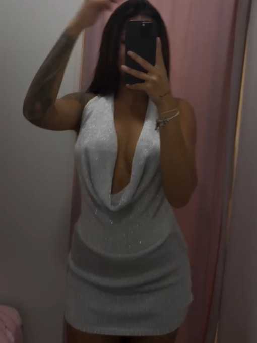 Vestido Cascada Plata