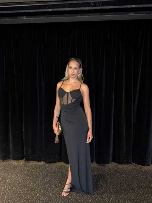 Vestido Gala Negro