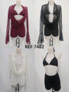 Conjunto Tres Piezas Encaje