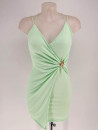 Vestido Detalle Canalé Corto