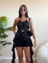 Top Caída Negro