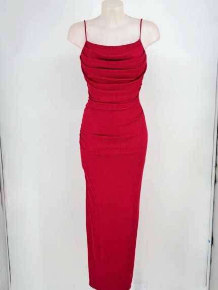 Vestido Fruncido Canalé