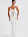 Vestido Rejilla Blanco