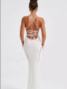 Vestido Rejilla Blanco