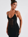 Vestido Rejilla Negro