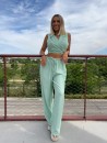Conjunto Lino Turquesa