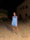 Vestido Flecos Maldivas Celeste