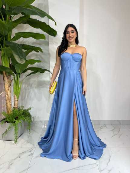 Vestido Corset Azul