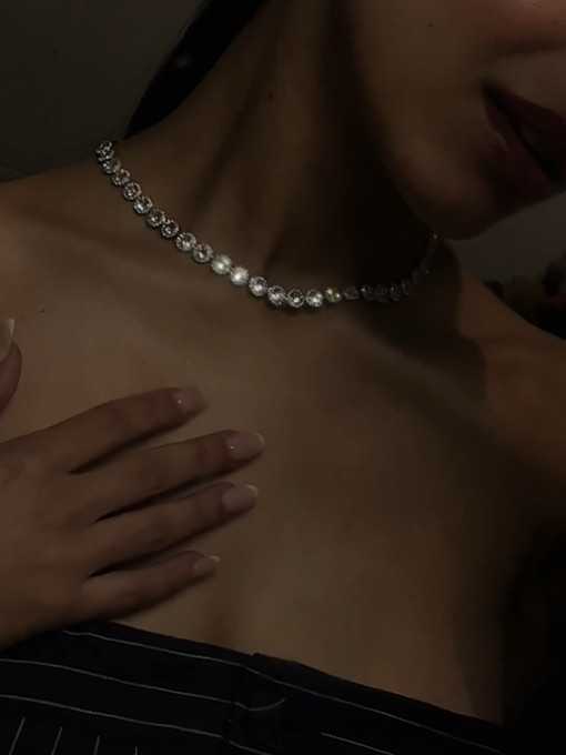 Collar Brillo Plata