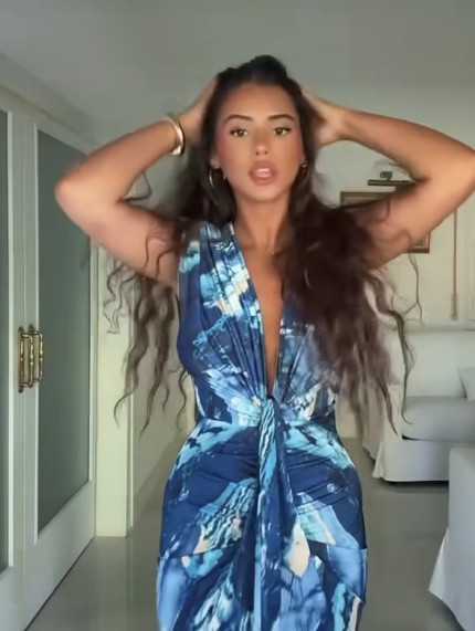 Vestido Velar estampado Azul