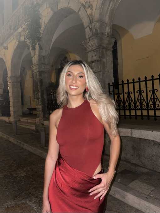 Vestido Satén Granate