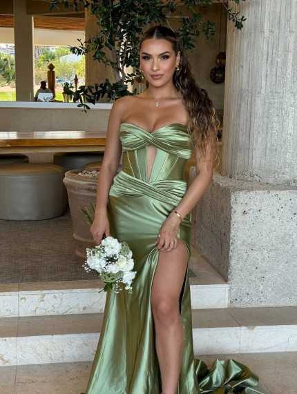 Vestido Luxury Verde Lima