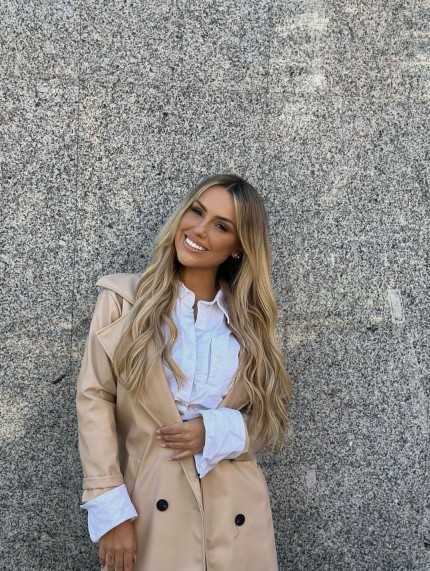 Gabardina Polipiel Beige