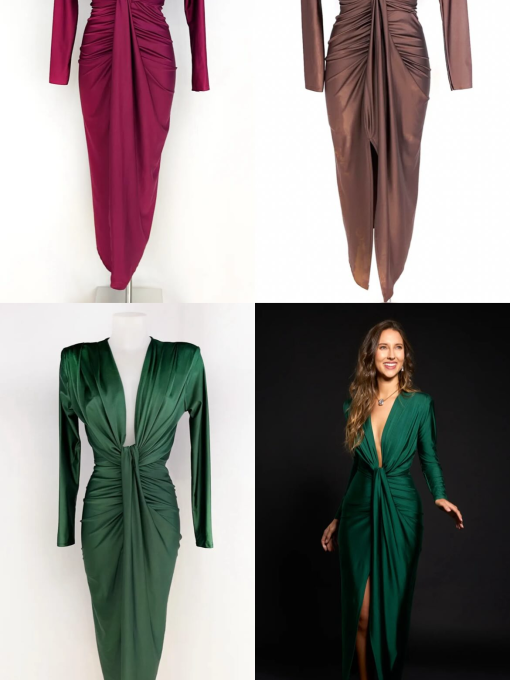 Vestido Velar Manga Larga
