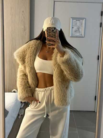 Abrigo Pelo Beige